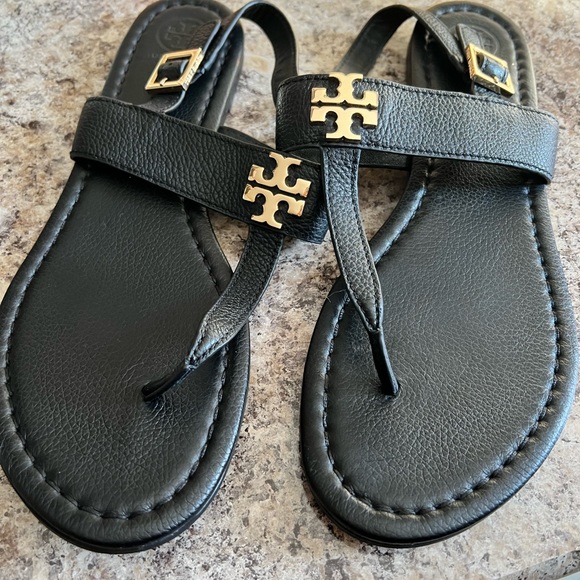 SOLD-Tory Burch Leather Sandals - Picture 2 of 5